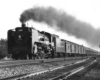 Canadian Pacific 4-6-2 steam locomotive with long passenger train