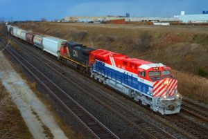 Canadian National's BC Rail heritage diesel