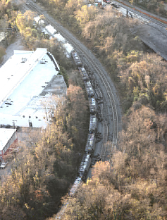 Twenty-one cars of a CSX train derailed in North Baltimore, Md