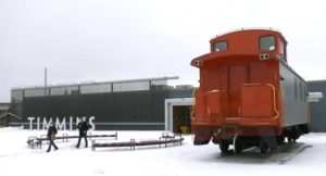 the back of a caboose