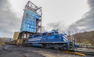 A train in a mine