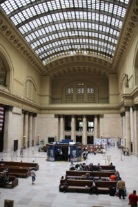 Lobby of a train station