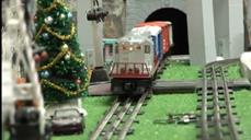 Santa Claus loves his toy trains