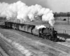 Ann Arbor 4-4-2 steam locomotive with passenger train.