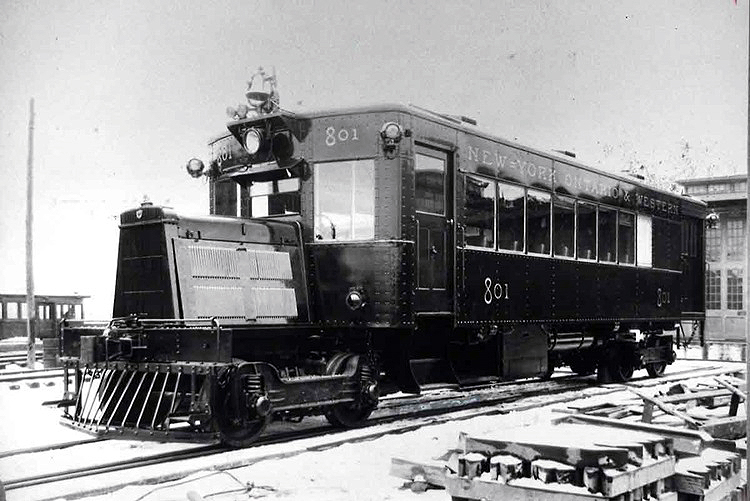 A passenger rail bus.