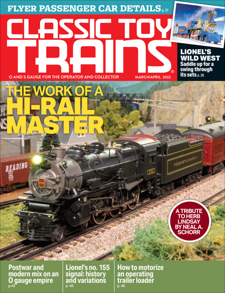 March/April 2022 Classic Toy Trains cover
