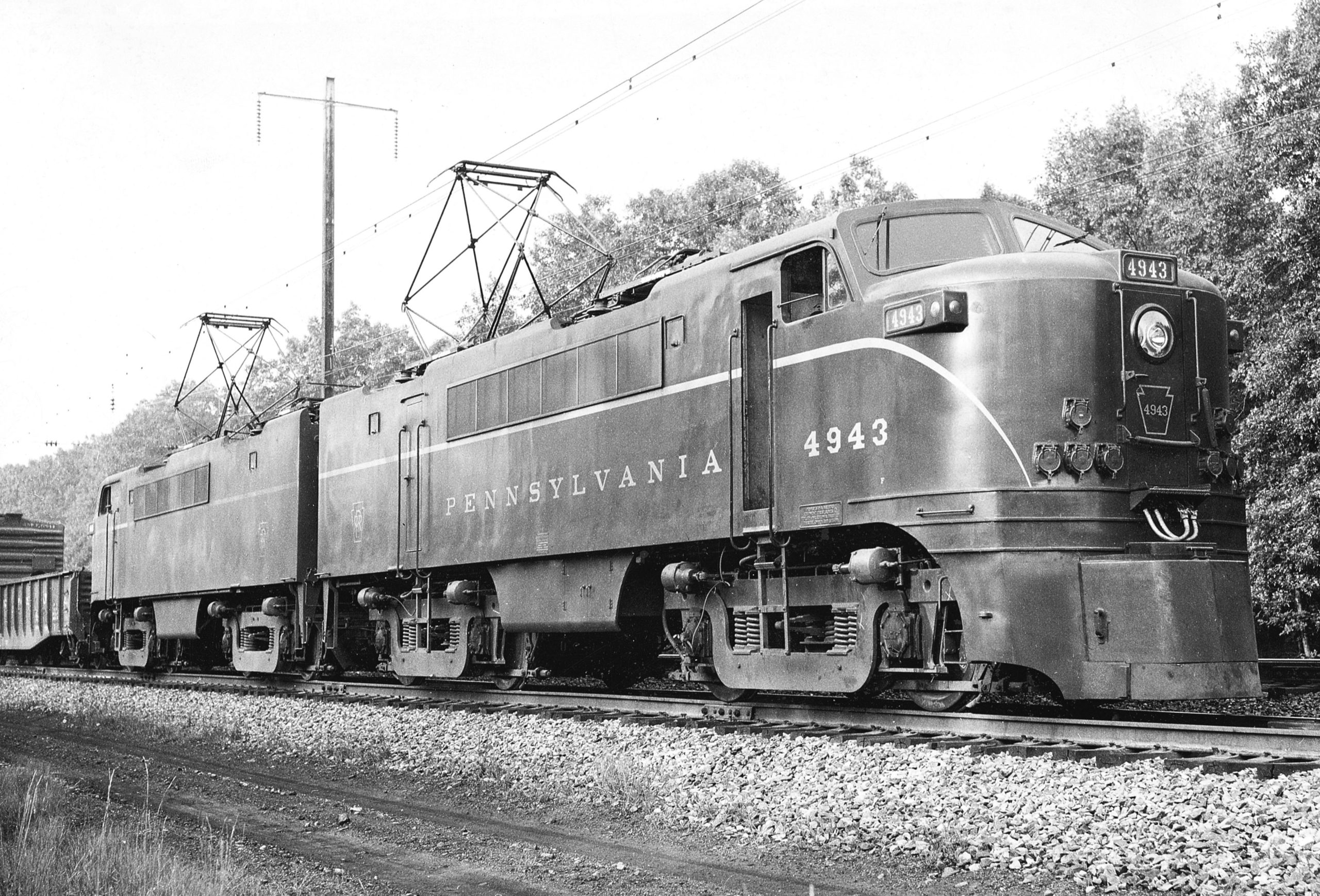 Two carbody-type streamlined electric freight locomotives