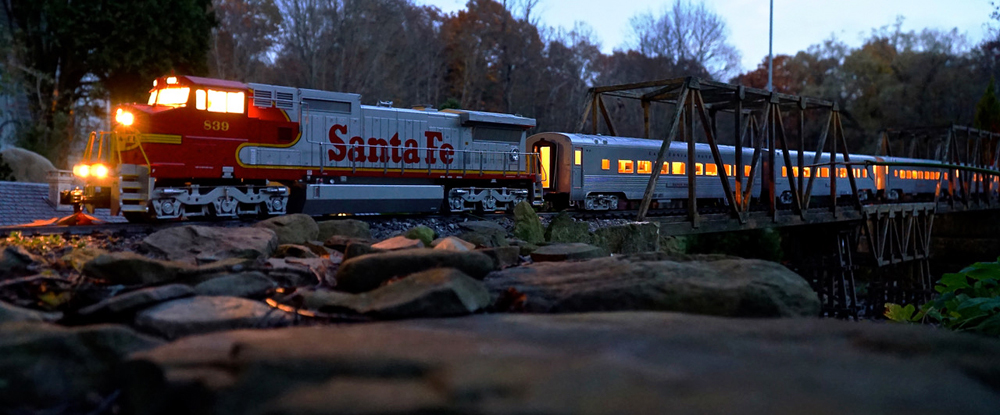Night scene on Bob Conge's Crowhaven Line