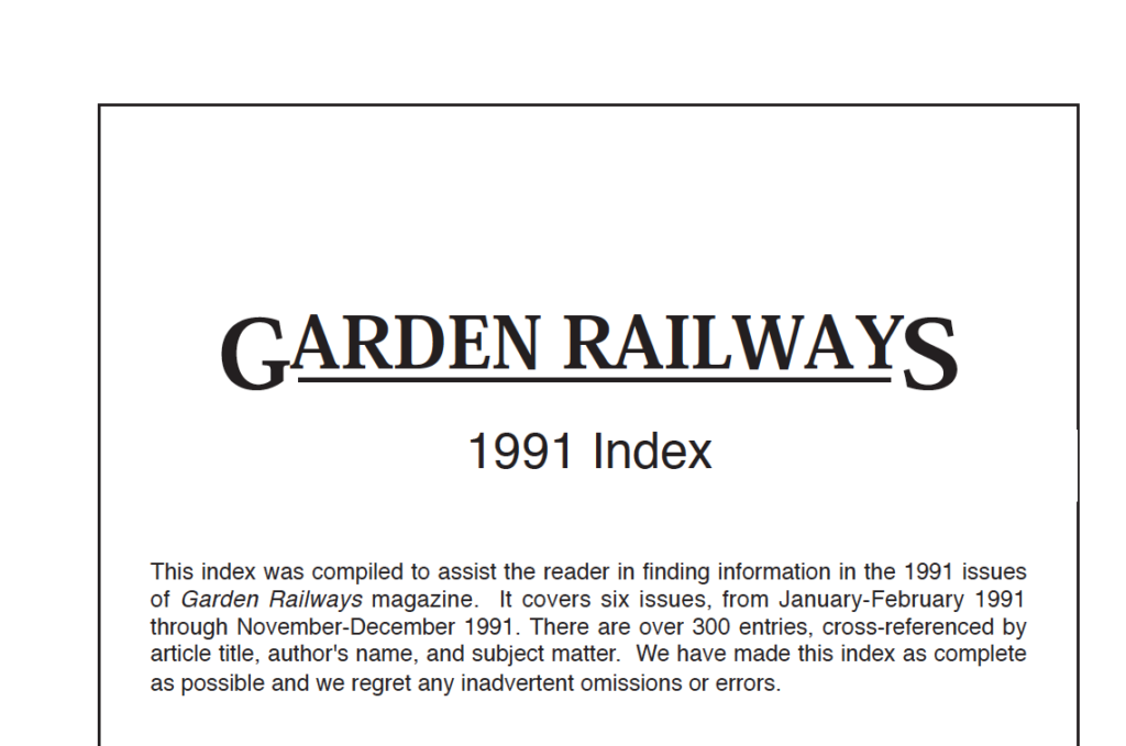GRW index 1991 screenshot