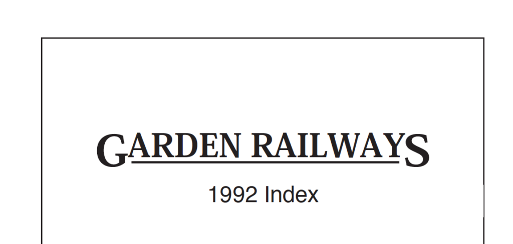 GRW index 1992 screenshot