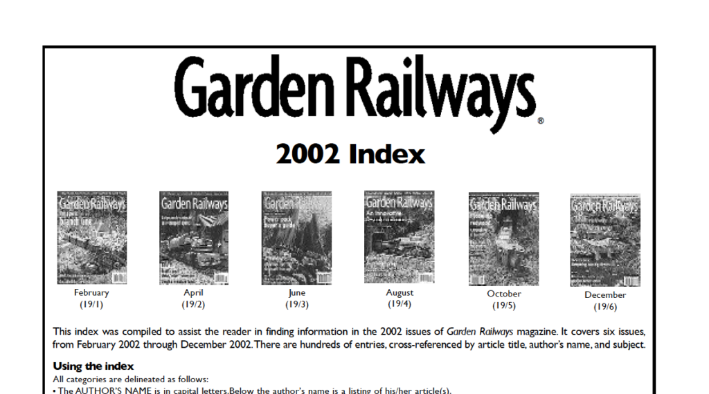 GRW index 2002 screenshot
