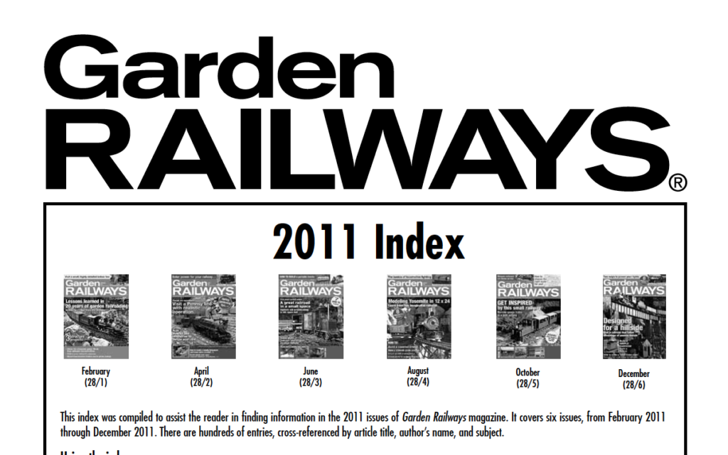 GRW annual index 2011 screenshot