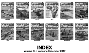 Model Railroader 2017 index