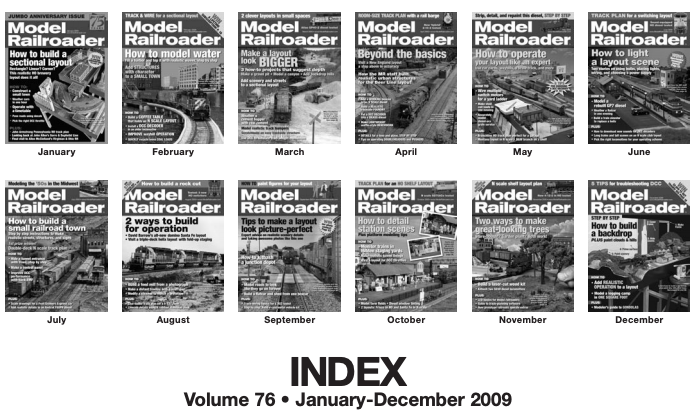 model railroader index 2009