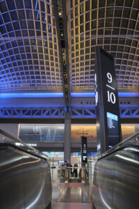 Train hall interior