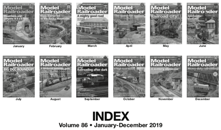Model Railroader 2019 Index