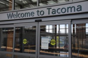 Tacoma train station entrance