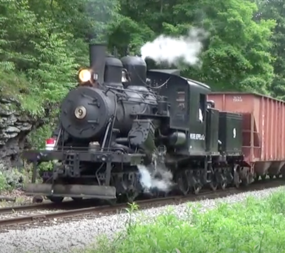 Cass Scenic Railroad steam logging locomotive quintuple-header (that’s 5 at once!)