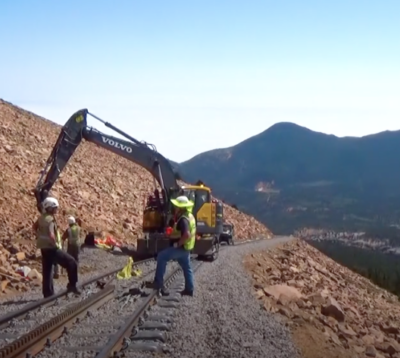 Manitou & Pike’s Peak Cog Railway re-construction work