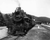 Ten-Wheeler 506 with Lake George–Fort Edward, N.Y., train 162 at Lake George terminal, July 1, 1949.