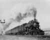 Ten-Wheeler 524 with Binghamton–Albany train 305, 3 miles north of Binghamton, 7:25 a.m., May 14, 1938.