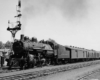 Ten-Wheeler 505 with Albany–Binghamton train 302 at Sidney, N.Y., May 1941.