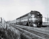 FP7s with Jersey City–Philadelphia Crusader on Jersey Central trackage at Bayonne, N.J., July 1952.