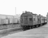 Brill motor car 9067 and trailer on Slatington, Pa.–Reading train 801 arriving Outer Station, Reading, April 1949.