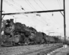 Pacific and Ten-Wheeler with Bethlehem–Philadelphia Interstate Express, with through cars from Buffalo, Rochester, and Syracuse, passing YM interlocking at Glenside, Pa., 1940s.