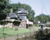 Chestnut Hill local “Blueliner” M.U. cars inbound from Chestnut Hill at Gravers station, mid-1969.