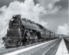 G-3 Pacific and rebuilt heavyweight cars for Philadelphia–Jersey City Wall Street posed off-route for a publicity photo at Reading, Pa., 1948.