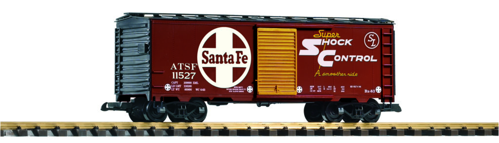 PIKO America large scale Atchison, Topeka & Santa Fe boxcar no. 11527