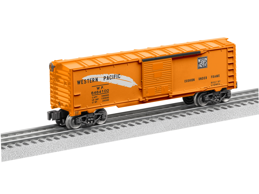 Train Collectors Association Lionel no. 6464-100 Western Pacific boxcar.