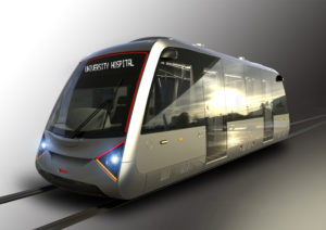 Rendering of new rail transit car