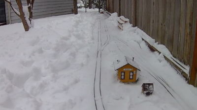 The Jericho & Mt. Zion Railway after the storm