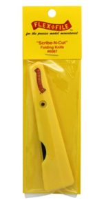 Flex-I-File Scribe-N-Cut folding knife available from the Kalmbach Hobby Store