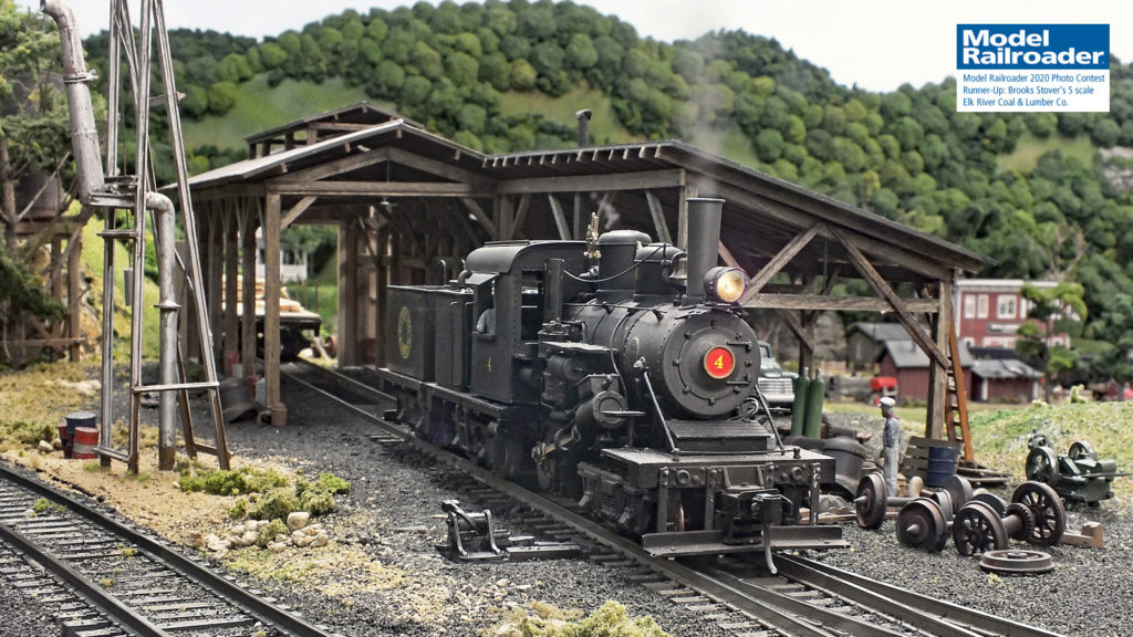  Brooks Stover modeled the scene on his S scale Buffalo Creek & Gauley.