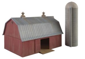 Barn with silo