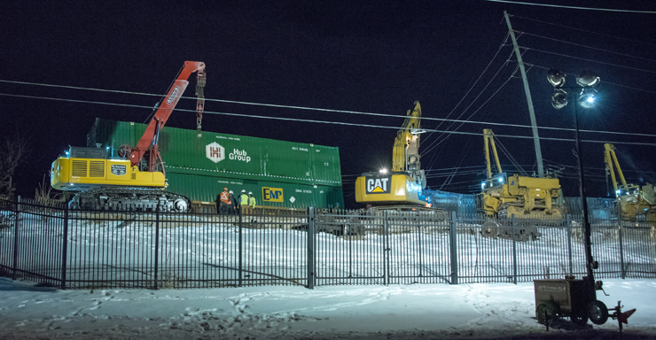 derailment site