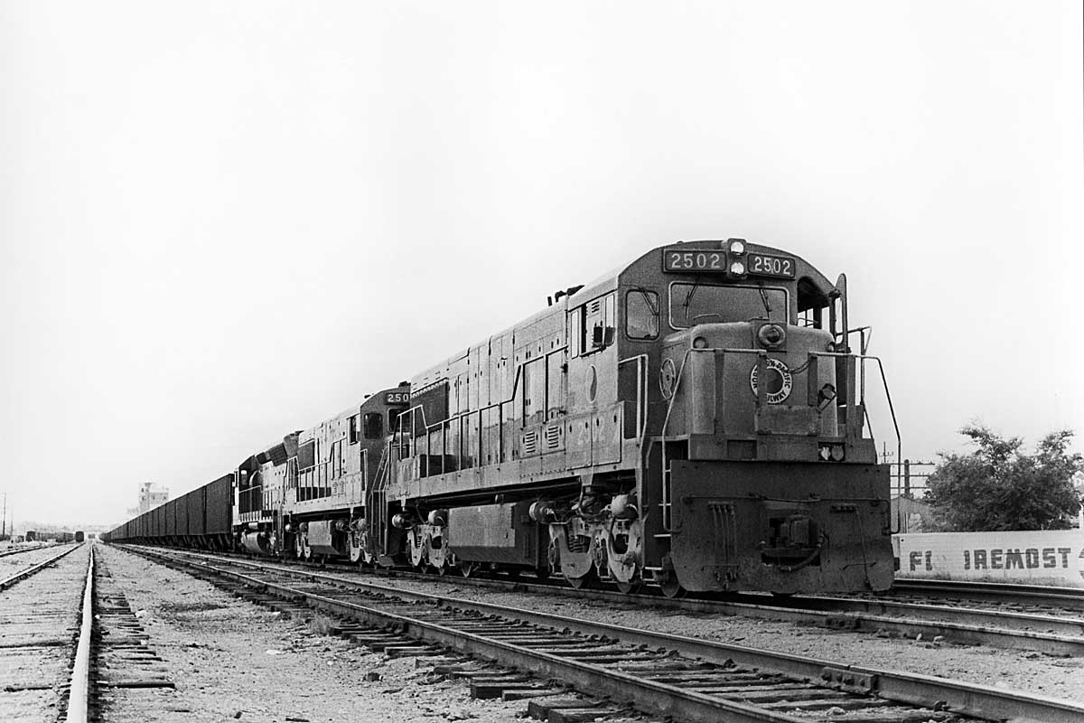 A coal train bound for Cohasset, Minnesota