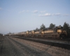 Road-switcher diesel locomotives on freight train