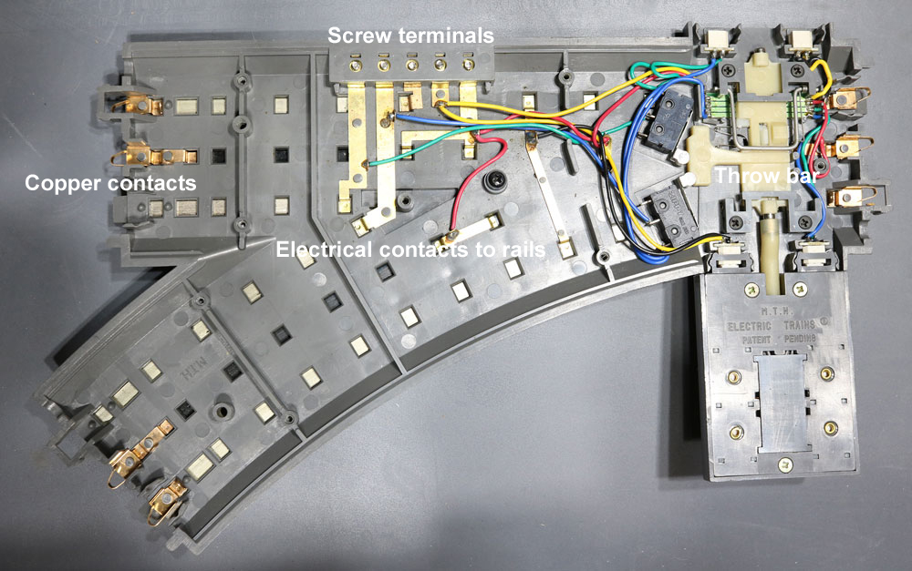 RealTrax switch with bottom cover removed