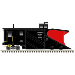 Side view of a snow plow on tracks