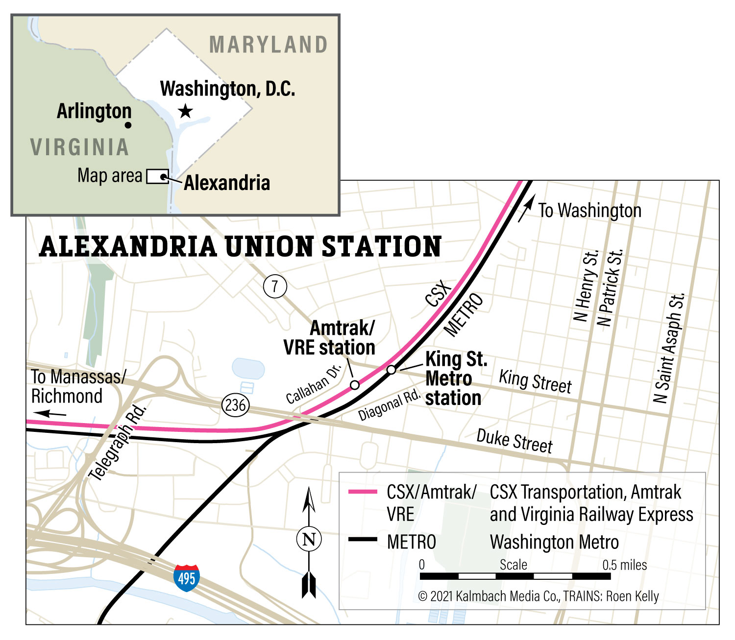 Hot spot: Alexandria Union Station map