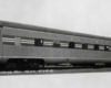 Streamlined passenger car broadside image.