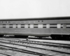 Streamlined passenger car broadside image.