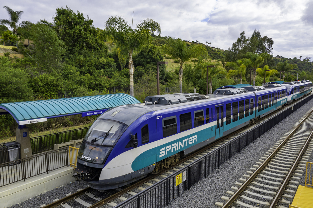 Sprinter train at a station