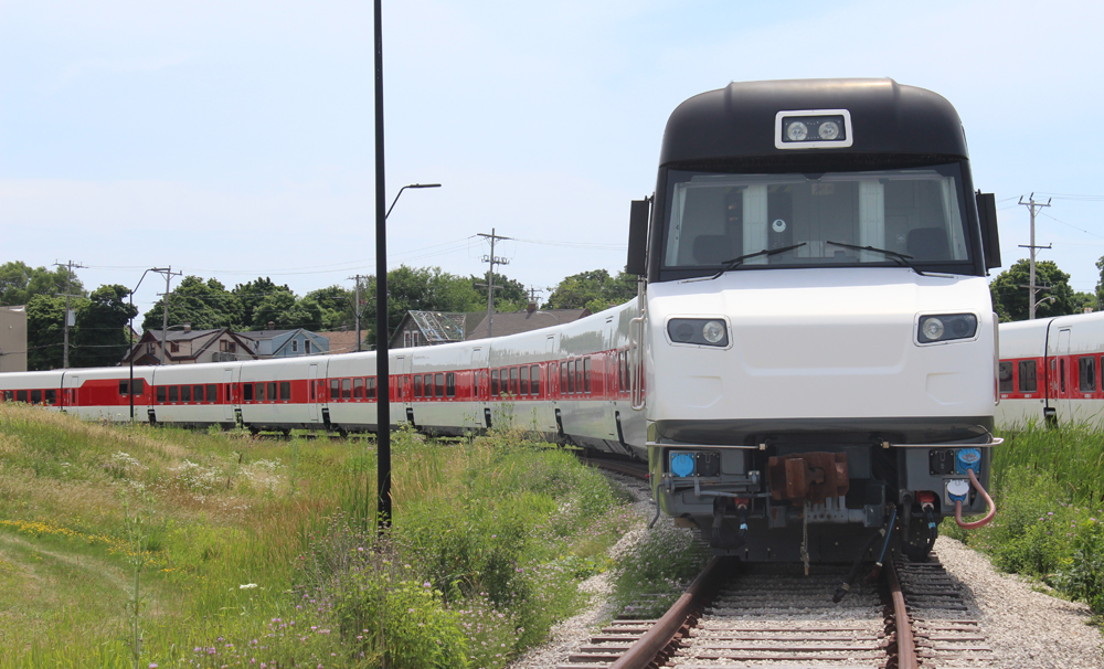 Parked Talgo trainset