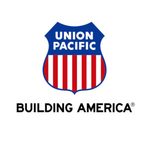 Union Pacific logo with Building America slogan
