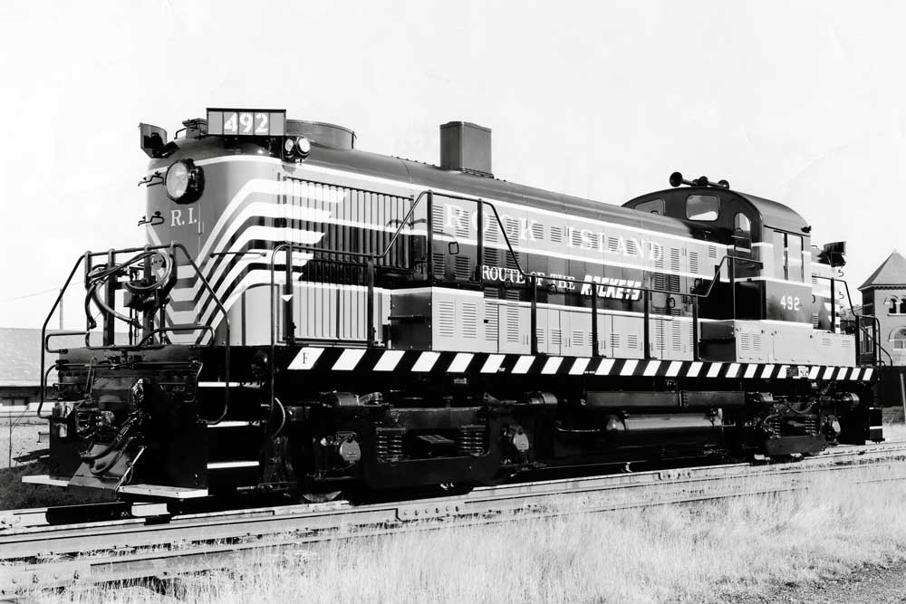 Shiny new diesel locomotive